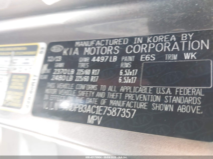 2014 KIA SPORTAGE LX - KNDPB3AC1E7587357