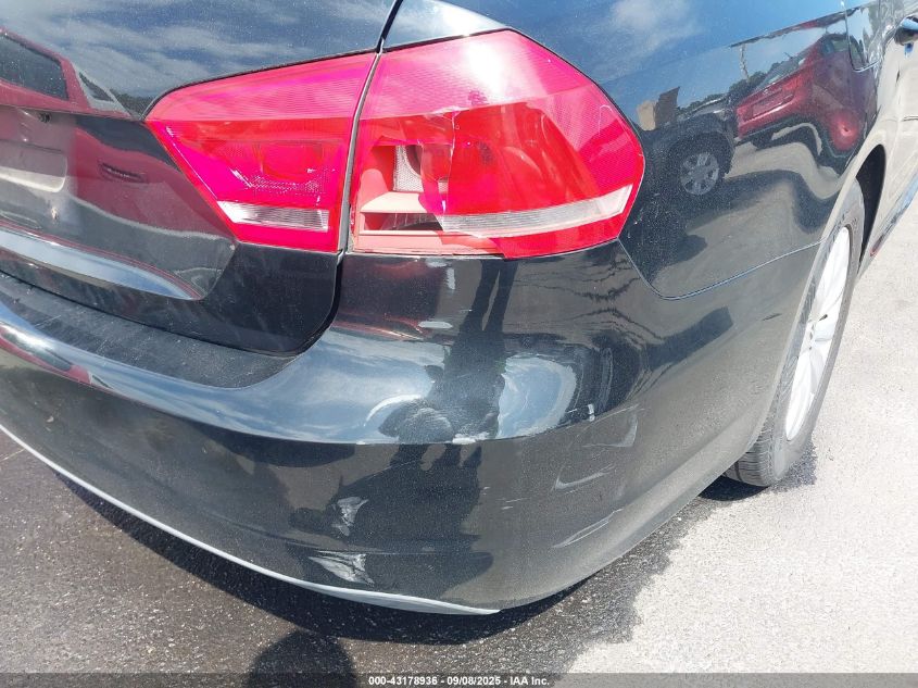 2012 Volkswagen Passat 2.5L S VIN: 1VWAH7A31CC030333 Lot: 43178936