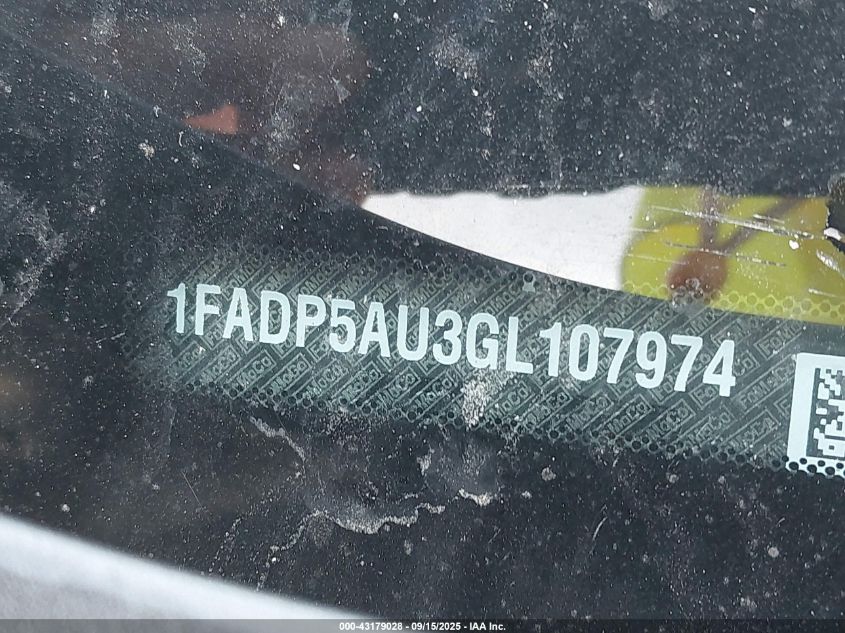 2016 Ford C-Max Hybrid Se VIN: 1FADP5AU3GL107974 Lot: 43179028