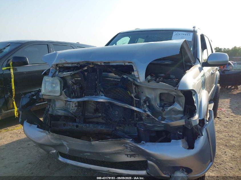 2002 Toyota Sequoia Limited V8 VIN: 5TDBT48A72S136436 Lot: 43179193