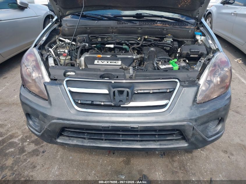 2006 Honda Cr-V Lx VIN: SHSRD78586U443231 Lot: 43179295