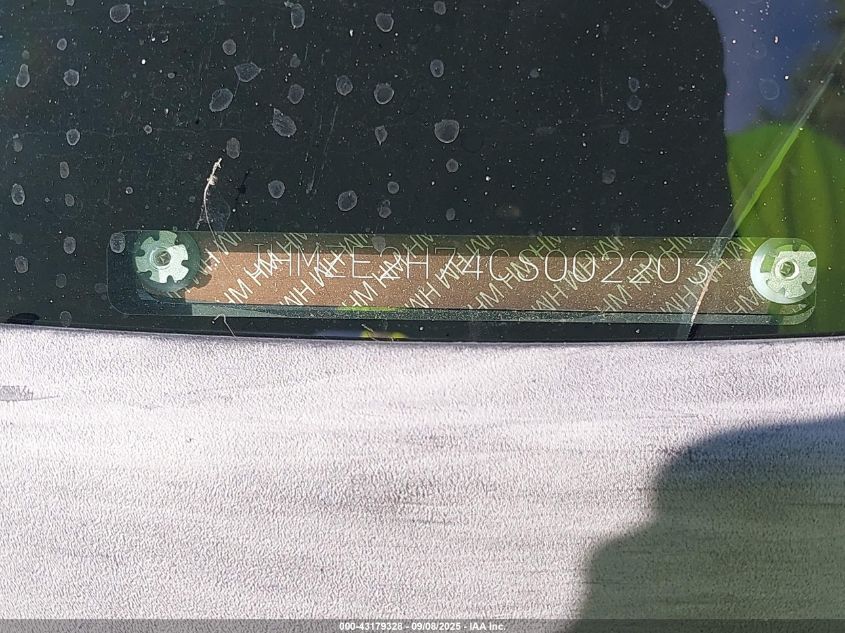 2012 Honda Insight Ex VIN: JHMZE2H74CS002203 Lot: 43179328