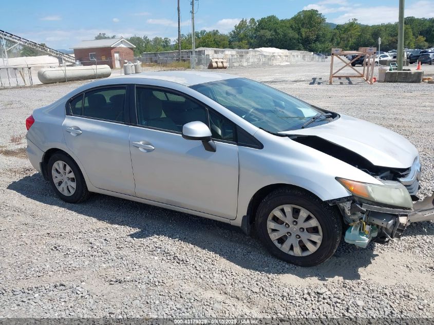 2012 Honda Civic Lx VIN: 2HGFB2F50CH300433 Lot: 43179329
