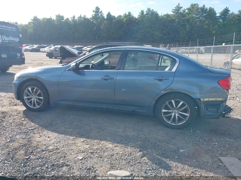 2008 Infiniti G35X VIN: JNKBV61F98M261663 Lot: 43179533