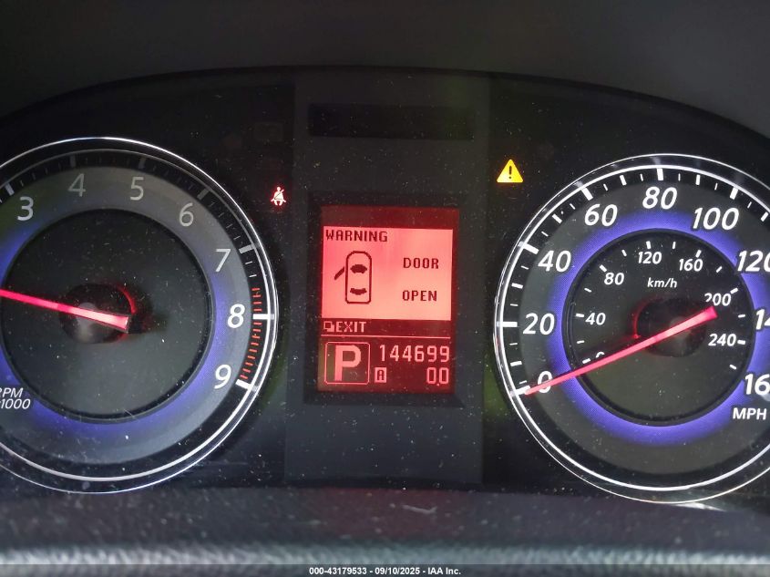 2008 Infiniti G35X VIN: JNKBV61F98M261663 Lot: 43179533