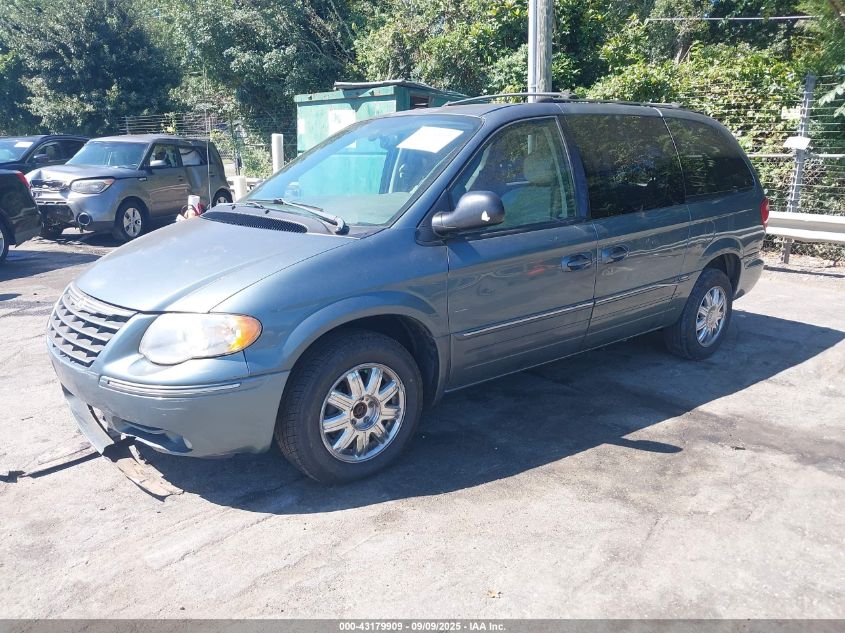 2005 Chrysler Town & Country Limited blue van gasoline 2C4GP64L75R339126 photo #3