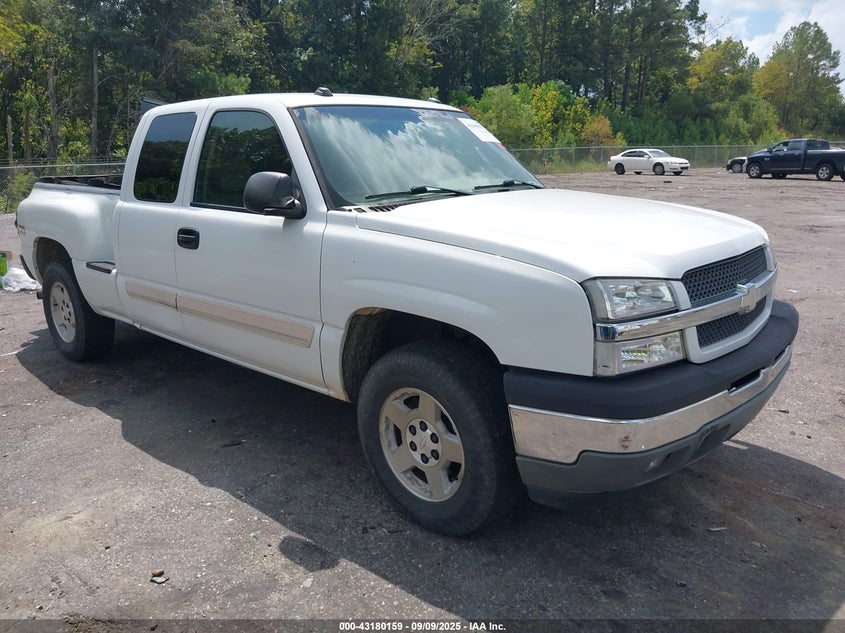 2005 Chevrolet Silverado 1500 Z71 white truck gasoline 1GCEK19B65Z292976 photo #1