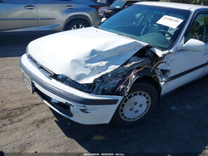 1991 Honda Accord Lx/Ex VIN: 1HGCB7658MA191929 Lot: 43180346