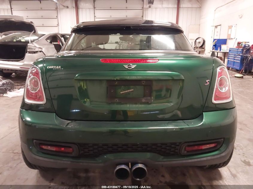 2012 Mini Cooper S VIN: WMWSX3C57CT465954 Lot: 43180477