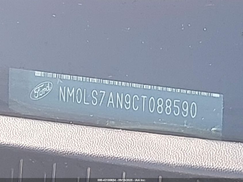 2012 Ford Transit Connect Xl VIN: NM0LS7AN9CT088590 Lot: 43180654