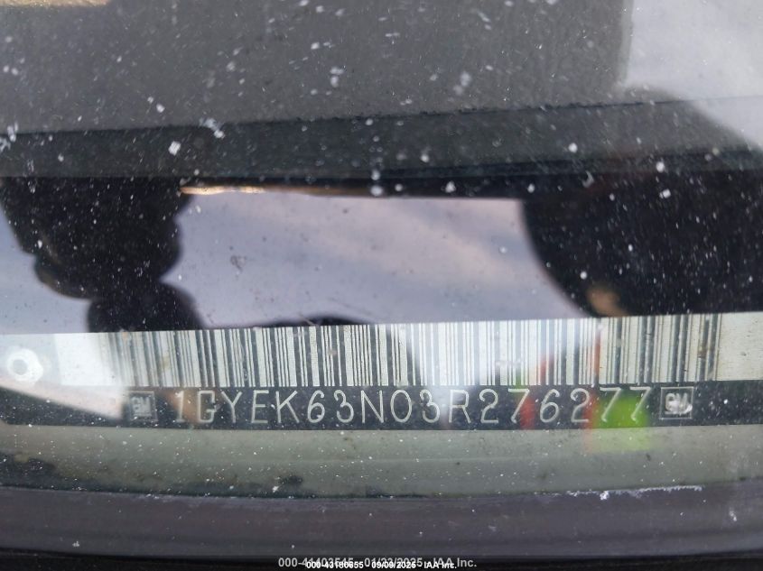 2003 Cadillac Escalade Standard VIN: 1GYEK63N03R276277 Lot: 43180655