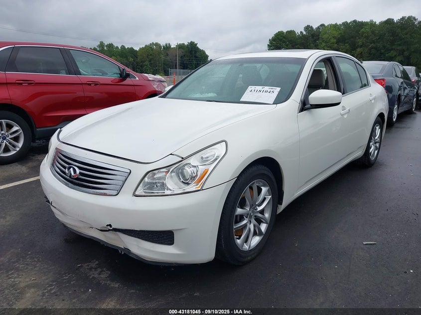 2009 Infiniti G37 Journey white sedan gasoline JNKCV61E69M308919 photo #3