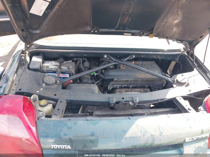 2002 Toyota Mr2 Spyder VIN: JTDFR320320051235 Lot: 43181194