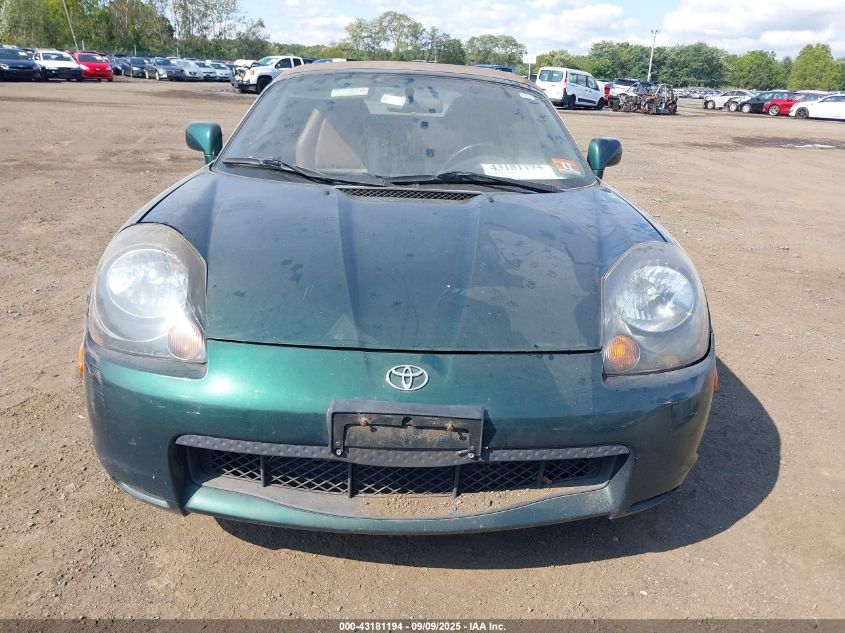 2002 Toyota Mr2 Spyder VIN: JTDFR320320051235 Lot: 43181194