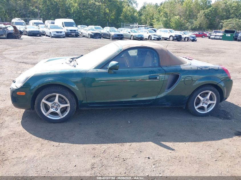 2002 Toyota Mr2 Spyder VIN: JTDFR320320051235 Lot: 43181194