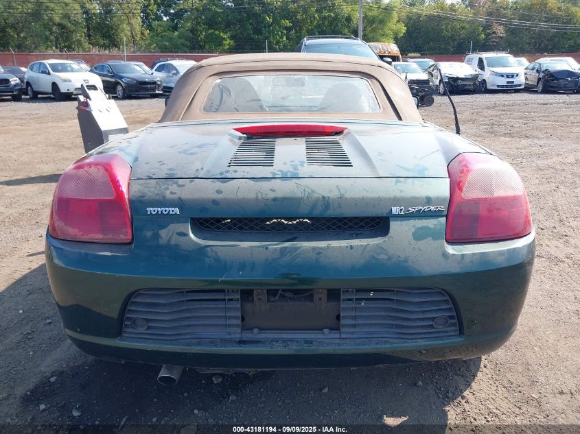 2002 Toyota Mr2 Spyder VIN: JTDFR320320051235 Lot: 43181194