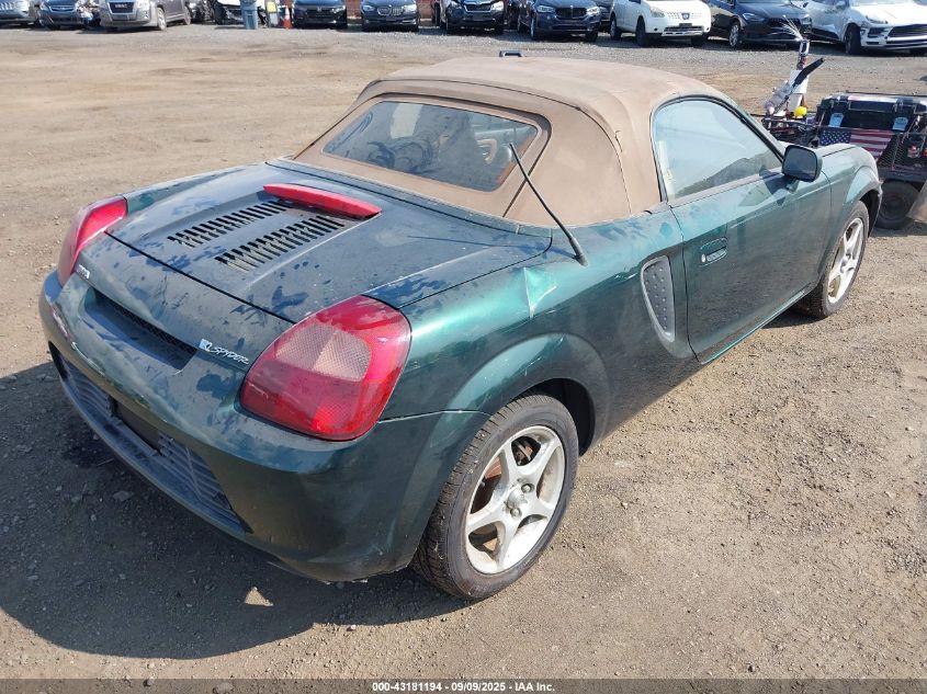 2002 Toyota Mr2 Spyder VIN: JTDFR320320051235 Lot: 43181194