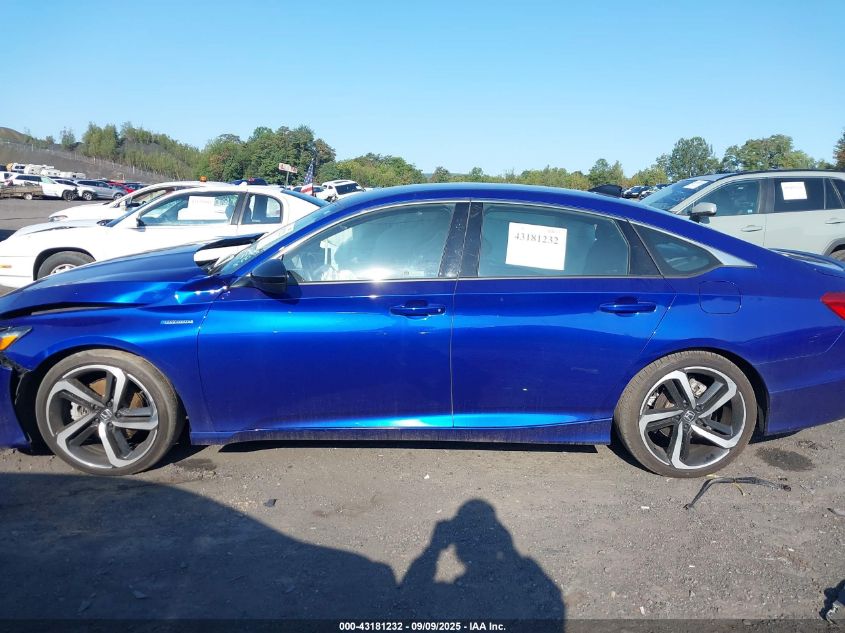 2022 Honda Accord Hybrid Sport VIN: 1HGCV3F26NA044435 Lot: 43181232