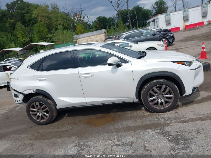 2015 Lexus Nx 200T VIN: JTJBARBZ6F2009835 Lot: 43181322