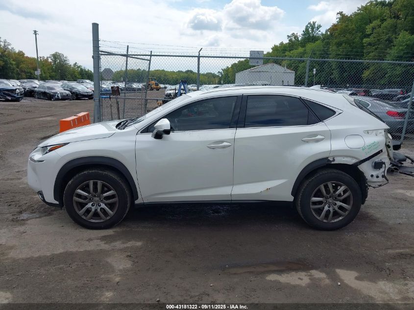 2015 Lexus Nx 200T VIN: JTJBARBZ6F2009835 Lot: 43181322