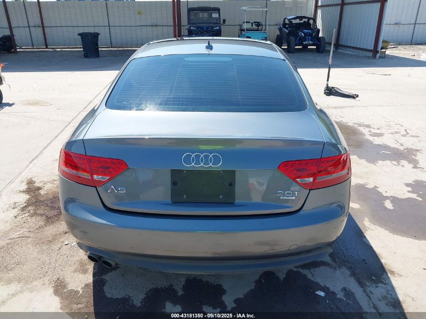2012 Audi A5 2.0T Premium VIN: WAULFAFR9CA042640 Lot: 43181350