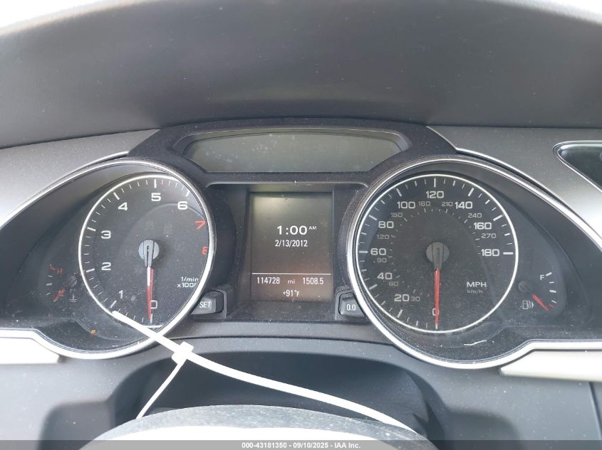 2012 Audi A5 2.0T Premium VIN: WAULFAFR9CA042640 Lot: 43181350