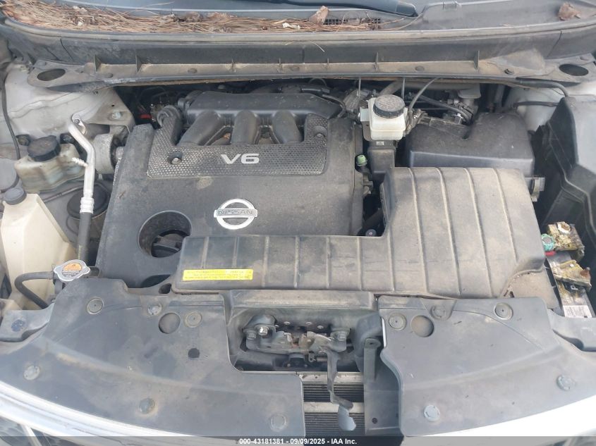 2012 Nissan Murano Sl VIN: JN8AZ1MU6CW102647 Lot: 43181381