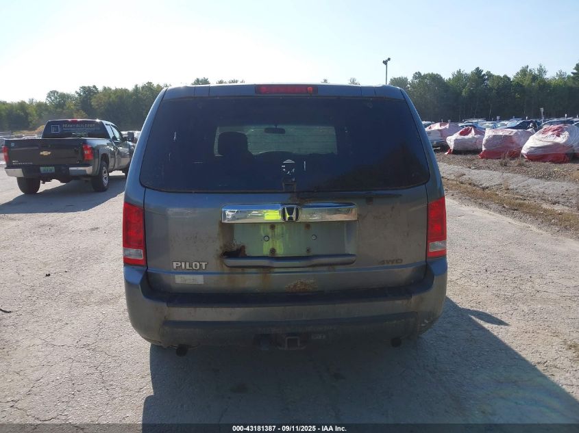 2009 Honda Pilot Lx VIN: 5FNYF48219B038172 Lot: 43181387