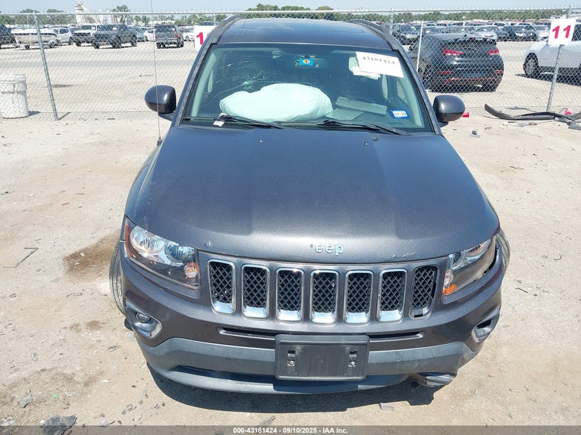 2017 Jeep Compass High Altitude 4X4 VIN: 1C4NJDEB5HD100524 Lot: 43181424