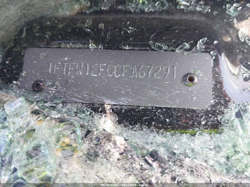 2012 Ford F-150 Xlt VIN: 1FTFW1EF0CFA67291 Lot: 43181427