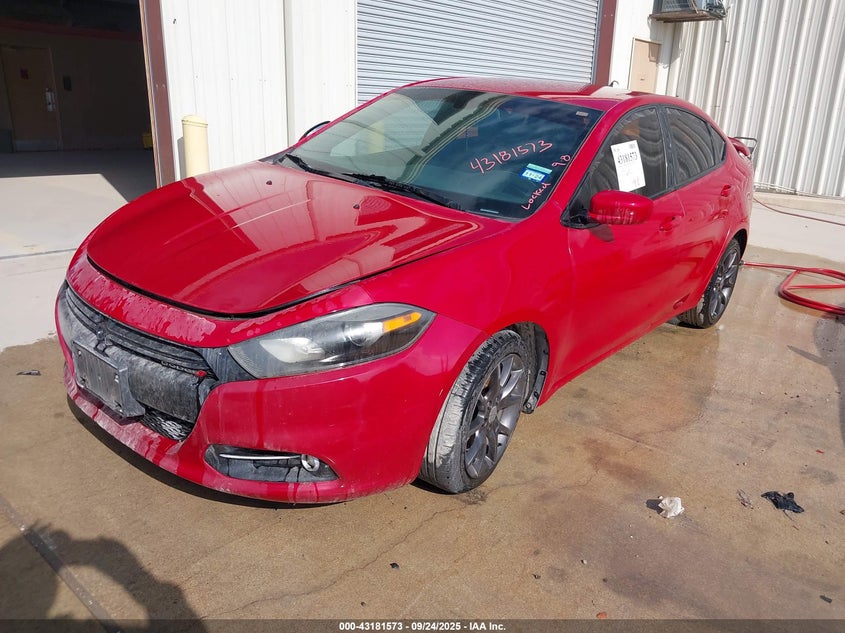 Vin: 1c3cdfbb8gd503799, lot: 43675989, dodge dart sxt 20162