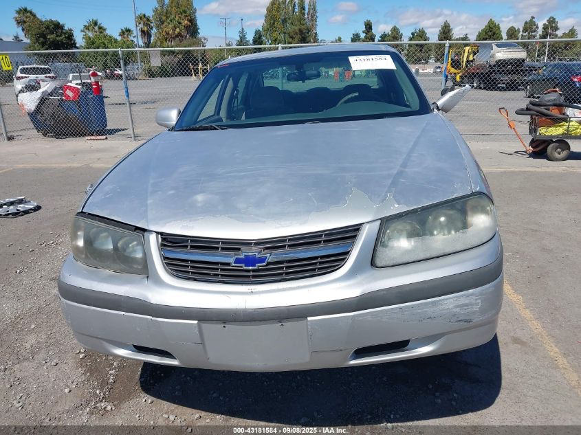 2004 Chevrolet Impala VIN: 2G1WF52E549268142 Lot: 43181584