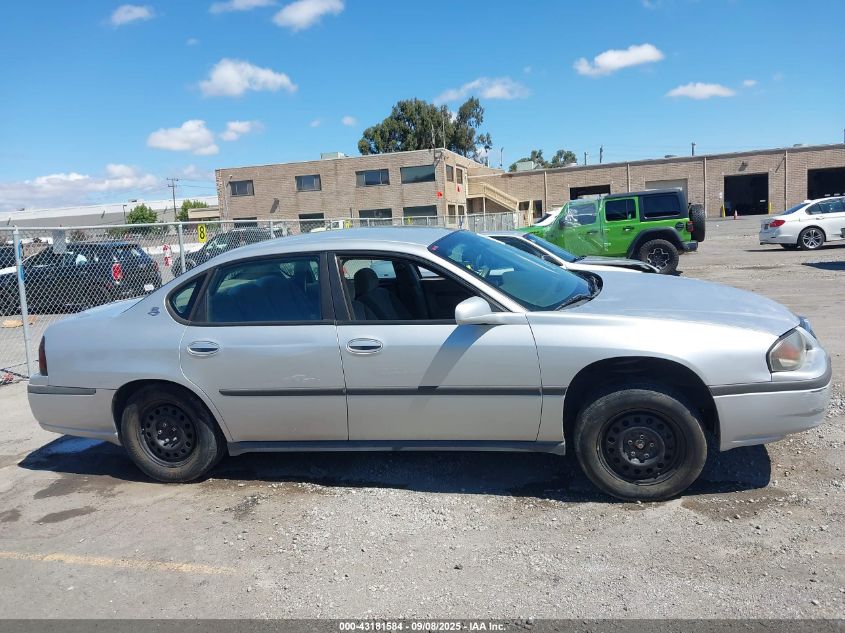 2004 Chevrolet Impala VIN: 2G1WF52E549268142 Lot: 43181584