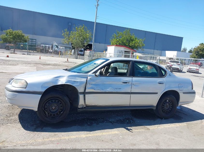 2004 Chevrolet Impala VIN: 2G1WF52E549268142 Lot: 43181584