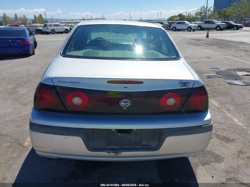 2004 Chevrolet Impala VIN: 2G1WF52E549268142 Lot: 43181584
