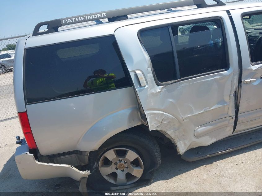 2007 Nissan Pathfinder Se VIN: 5N1AR18U77C604897 Lot: 43181588