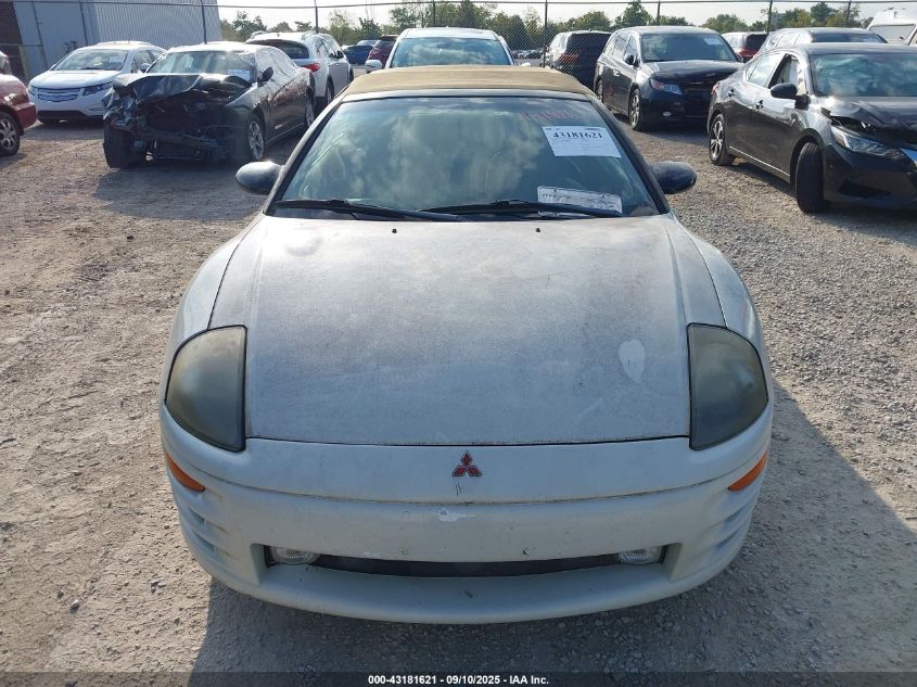 2001 Mitsubishi Eclipse Spyder Gt VIN: 4A3AE85H61E189502 Lot: 43181621
