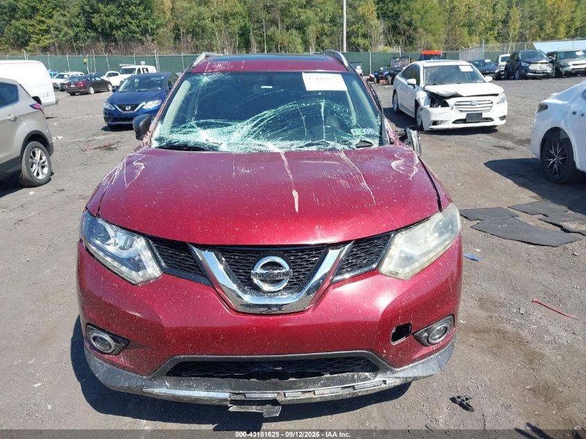 2015 Nissan Rogue Sl VIN: 5N1AT2MV2FC787730 Lot: 43181629