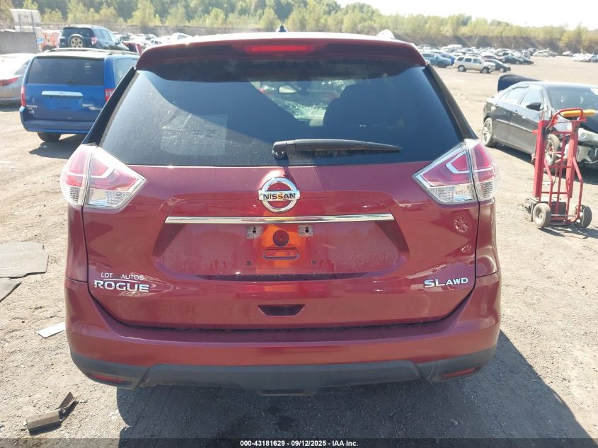 2015 Nissan Rogue Sl VIN: 5N1AT2MV2FC787730 Lot: 43181629