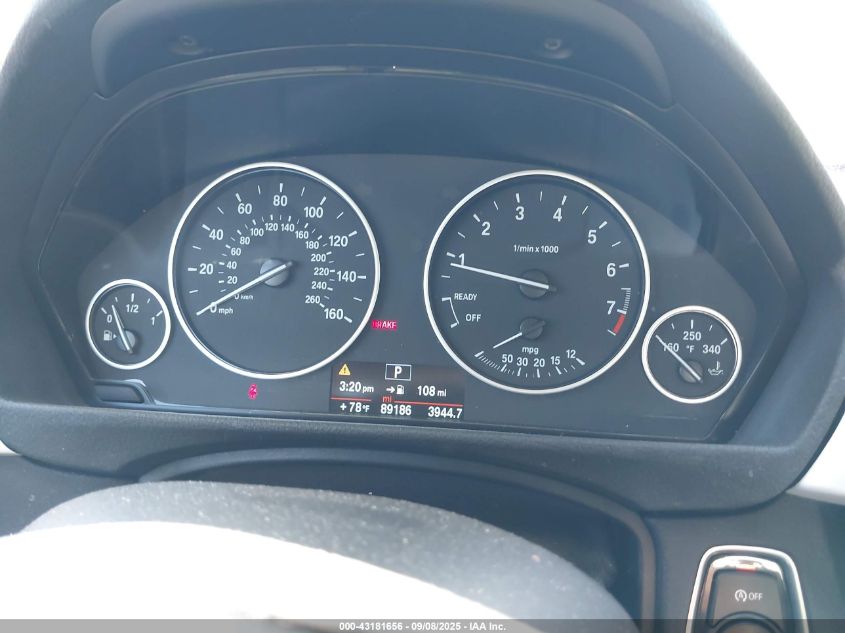 2014 BMW 320I xDrive VIN: WBA3C3C55EP660799 Lot: 43181656