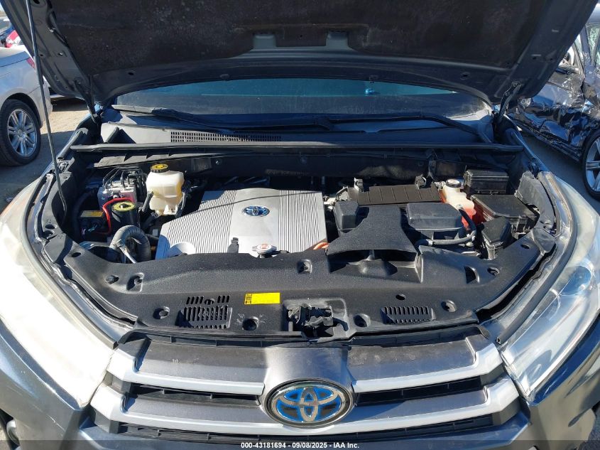 2019 Toyota Highlander Hybrid Xle VIN: 5TDJGRFH9KS053572 Lot: 43181694