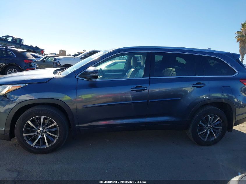 2019 Toyota Highlander Hybrid Xle VIN: 5TDJGRFH9KS053572 Lot: 43181694