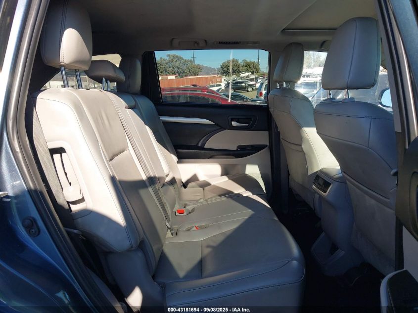 2019 Toyota Highlander Hybrid Xle VIN: 5TDJGRFH9KS053572 Lot: 43181694