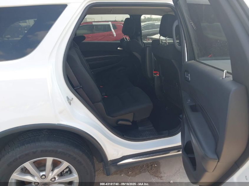 2022 Dodge Durango Sxt Rwd VIN: 1C4RDHAGXNC130833 Lot: 43181740