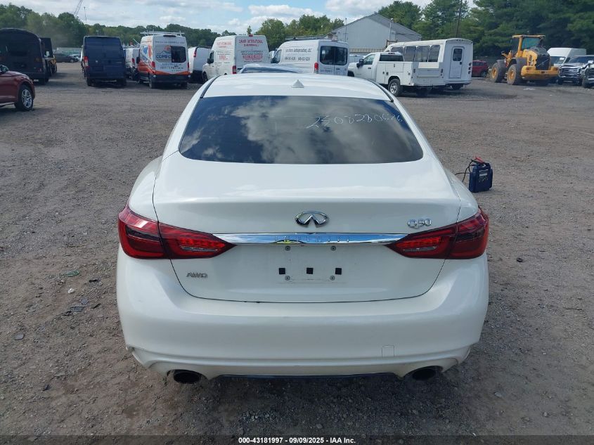 2018 Infiniti Q50 2.0T Luxe VIN: JN1CV7AR3JM280160 Lot: 43181997