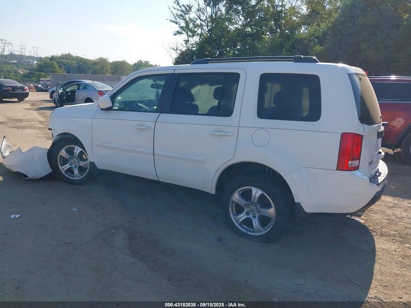 Vin: 5fnyf4h58d8073942, lot: 43676454, honda pilot exl 20133