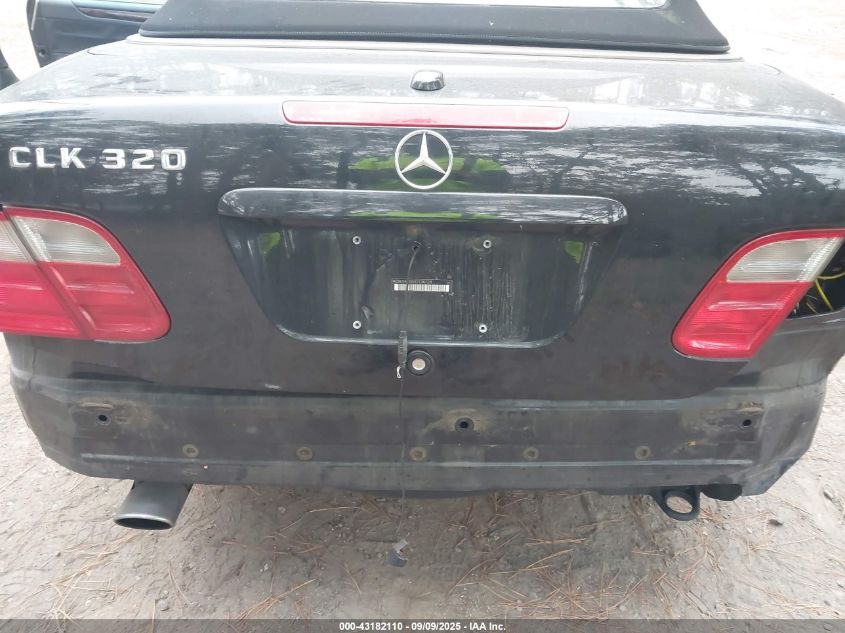 2003 Mercedes-Benz Clk 320 VIN: WDBLK65G53T136724 Lot: 43182110