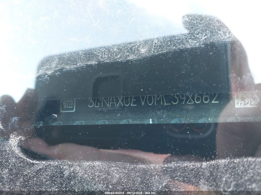 2021 Chevrolet Equinox Awd Lt VIN: 3GNAXUEV0ML398662 Lot: 43182215