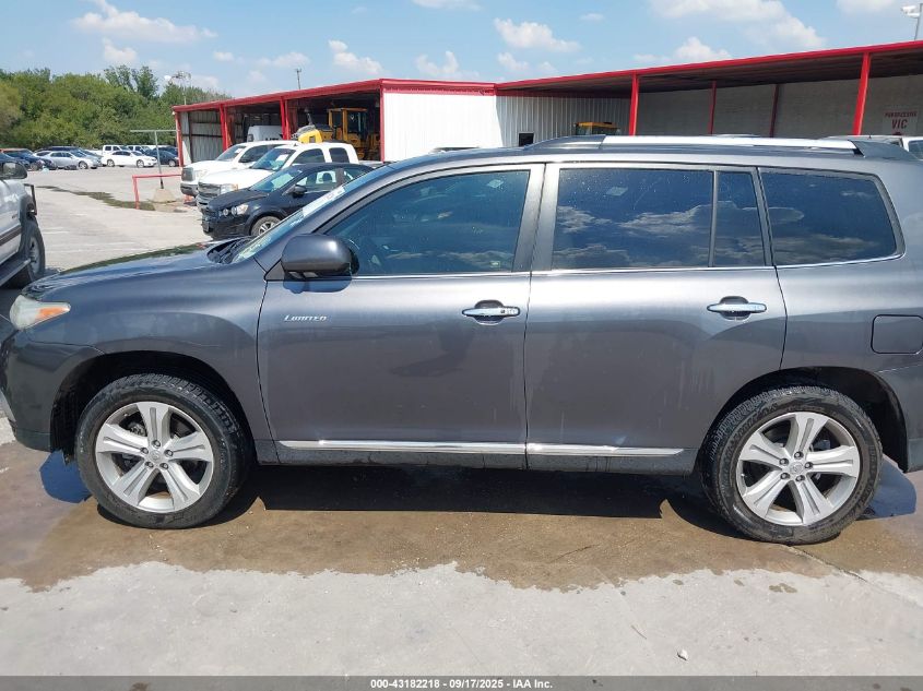 2013 Toyota Highlander Limited V6 VIN: 5TDYK3EH6DS120983 Lot: 43182218