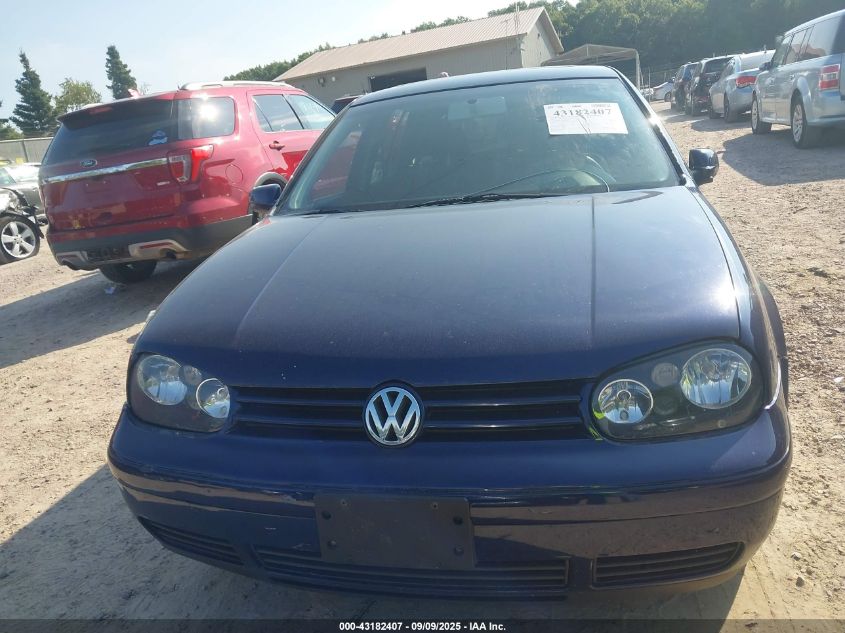 2002 Volkswagen Golf Gls 2.0L VIN: 9BWGB61J824040153 Lot: 43182407